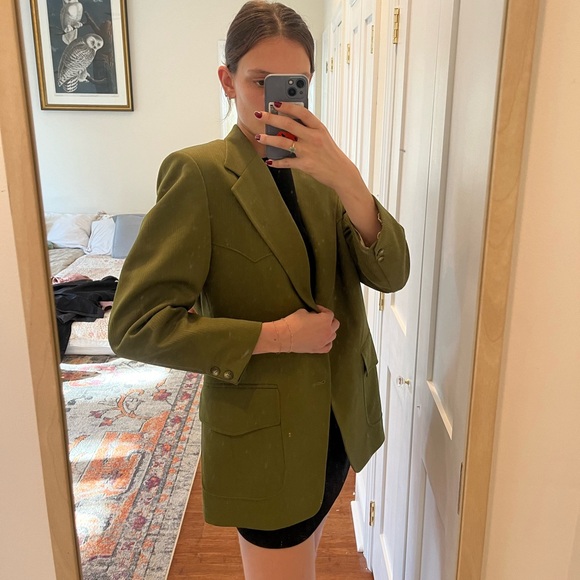 Vintage Gucci Green Blazer - Picture 7 of 8